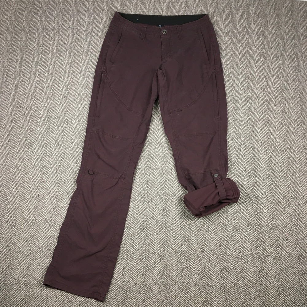 KUHL Women Purple Spire Roll Up Hiking Pants Size 6 Reg Zip Pockets Gorpcore